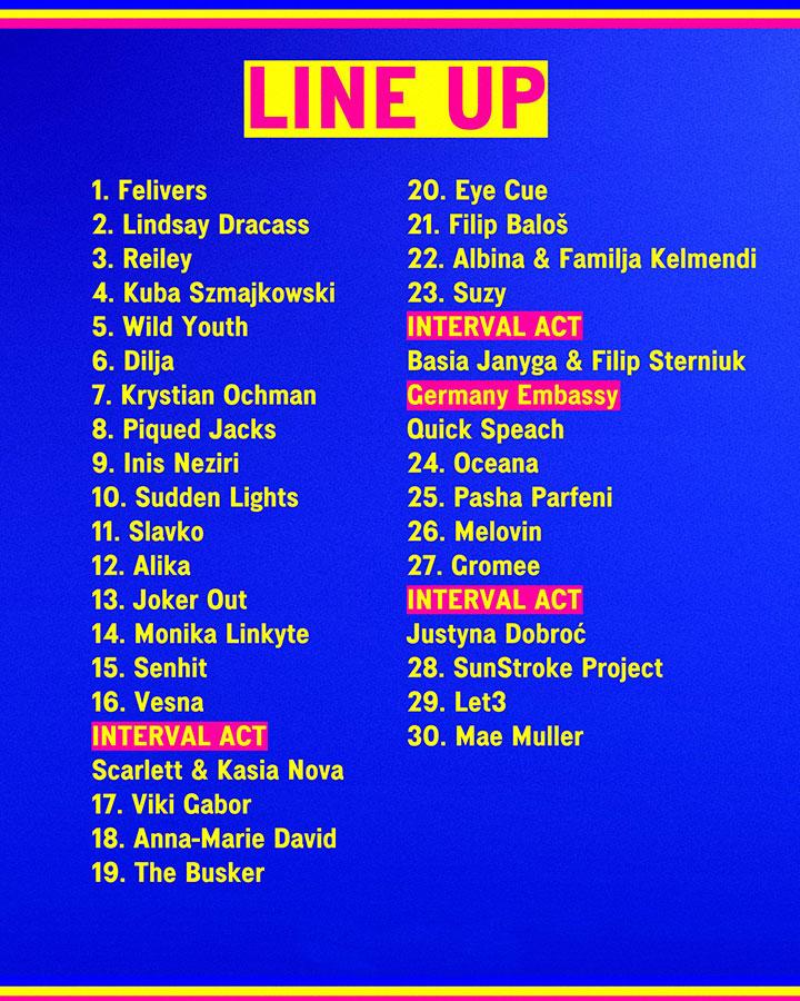 polish eurovision party line up